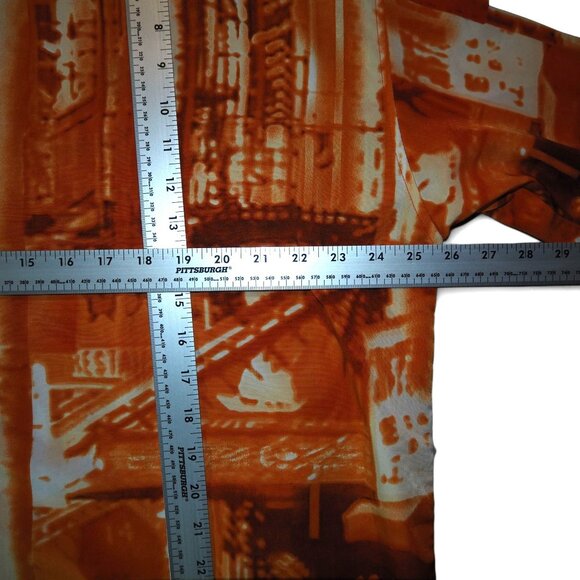 Clench 701 Jeans VTG Y2K Chinatown Button Down Streetwear Shirt Men's XL - Picture 7 of 9